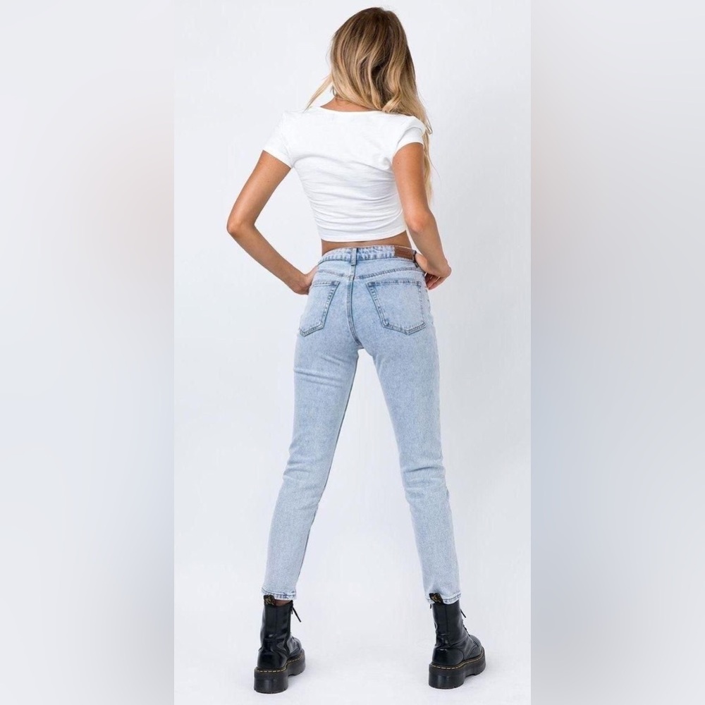 Princess Polly Careline Skinny Jeans high rise ๐ US 6 - Picture 6 of 7